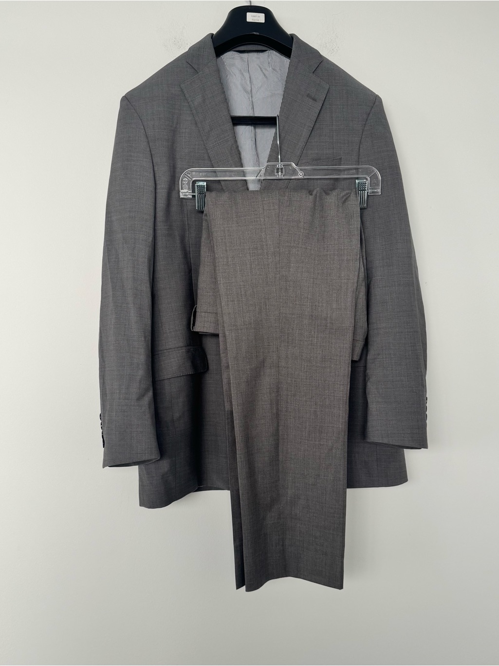 Brooks Brothers 346 Explorer Fitzgerald Fit 2-Piece Suit Gray Wool 42l 30x29